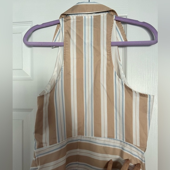 Maeve by Anthropologie Striped Halter Dress size 10 - Picture 4 of 6